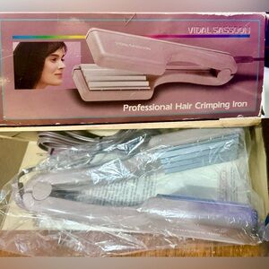 Vintage Vidal Sassoon Professional Hair Crimping Iron 1987~NEW IN BOX